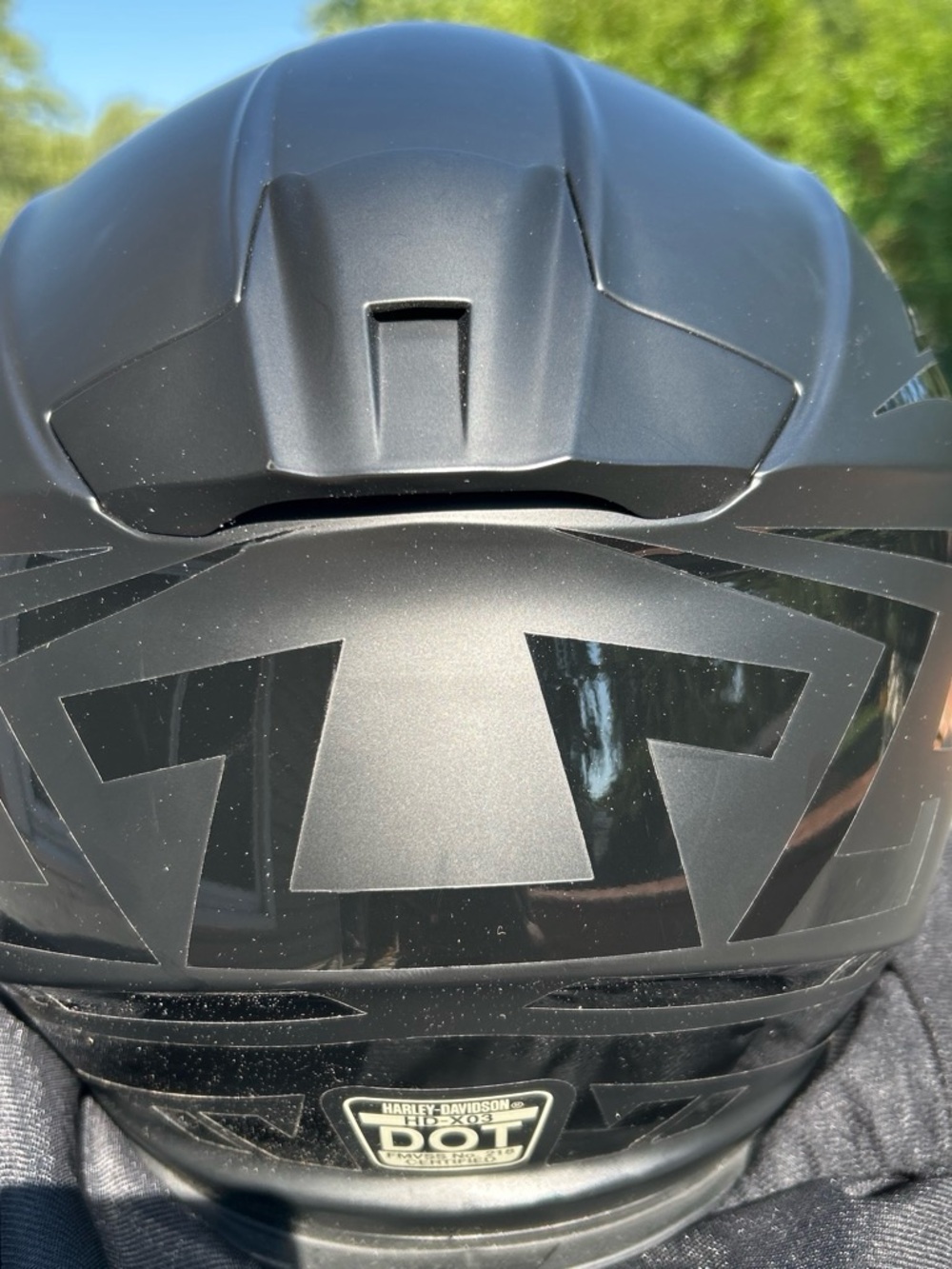 Brand New Harley-Davidson Black Motorcycle Helmet /Gloss Tribal Accents Sz XL - Picture 4 of 8